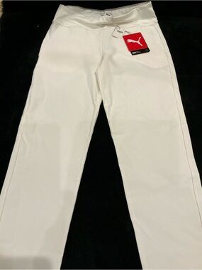 Puma White Girls Golf Pants Size Large